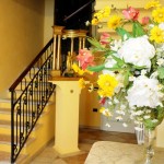 The staircase leads to two double bedrooms and two junior suites